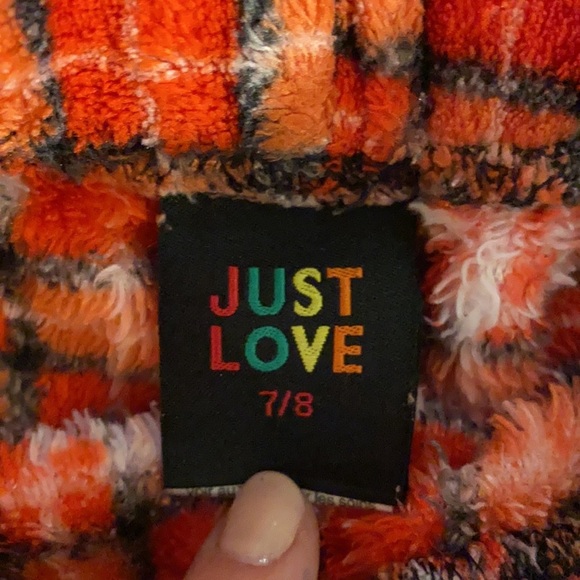 Red & black warm & coat longsleeve top flannel plant snowflake pants pajamas 7/8 - Picture 6 of 7